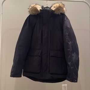 COPY - Zara, Navy Blue, mens 3/4 winter coat. Sz.Small